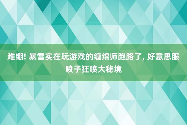 难绷! 暴雪实在玩游戏的缠绵师跑路了, 好意思服喷子狂喷大秘境