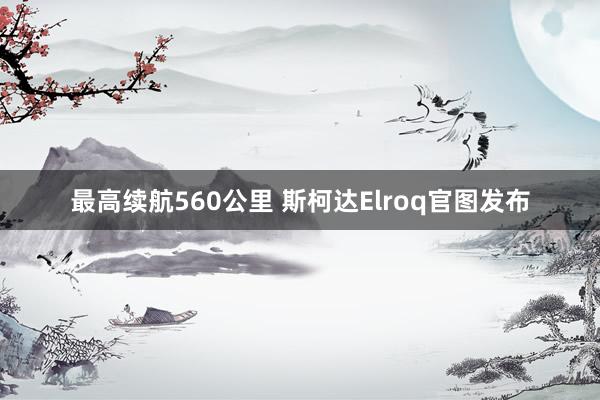 最高续航560公里 斯柯达Elroq官图发布